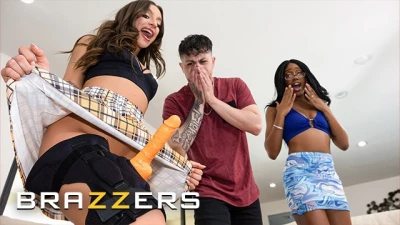 Brazzers - April Olsen Lacey London Lures her Stepbro's GF Lacey London to have some Lesbian Fun