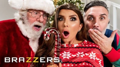 Brazzers - Santa Claus Gets Tied up on a Chair & Watches Gorgeous Romi Rain Riding her Man's Cock