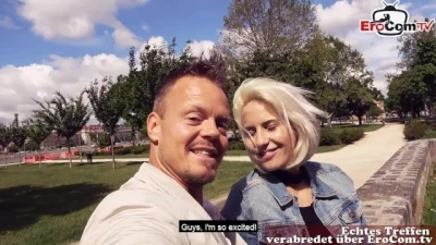 German Tourist Pick up Blonde Bitch in Holiday Ungarn for Real Sexdate