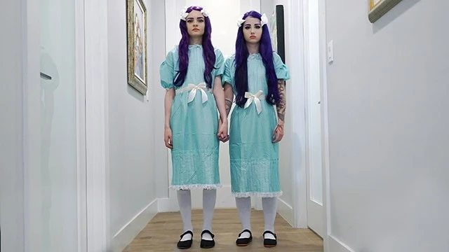 Step Sisters Jessae Rosae & Val Steele Fuck one Guy in the Shining Parody - SisLovesMe Full Video