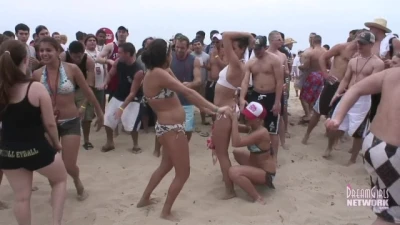 DreamGirls Members - Beach Party Flashing in South Padre Island