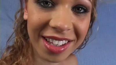 Cuttie Student with Pink Nipples Gets her Tiny Pussy Stretched by a Titan Cock