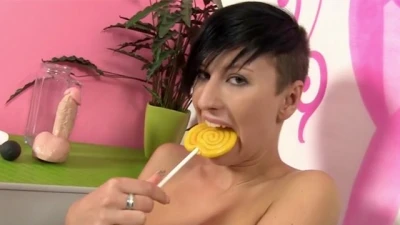 Wet And Pissy - Wild Babe Plays with Toys and her own Piss