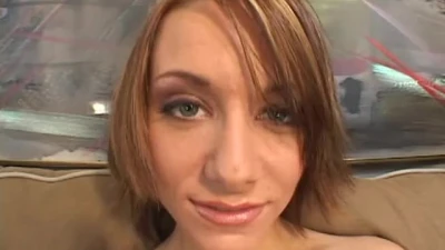 Dirty Talk - Skinny Slut Gets her Asshole Stretched Hard on the Couch