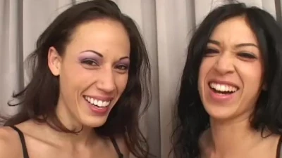 Latina LAYLA RIVERA & MELISSA ROSE two 2 Guy Blowjob and Cum Swap! WOW! A+