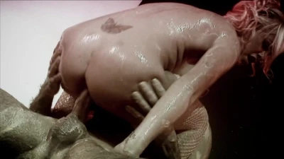 Blonde with Big Boobs Savannah Gold Gets Fucked in Vat of Food- Titopia