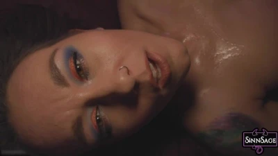 Sensual Sinn Sage Takes off her Clothes and Fingers her Hairy Wet Pussy until she Cums!