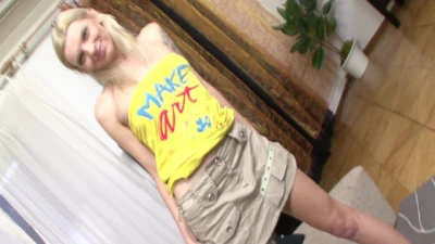 Hot Slim Blonde Pleasures her Boyfriend in Hardcore Anal Fucking